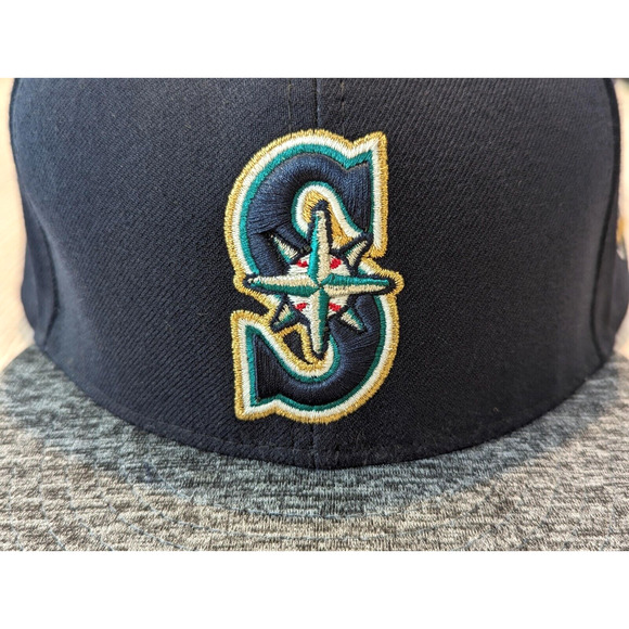 New Era Seattle Mariners 2016 All Star 59FIFTY 7-7/8 Hat MLB ASG Patch Grommets - Picture 2 of 13